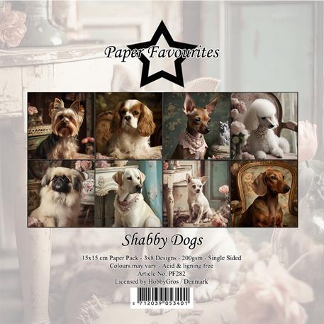 Paper Favourites 15x15 PF282 Shabby Dogs