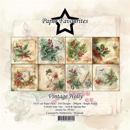 Paper Favourites 15x15 PF262 Vintage Holly