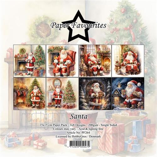 Paper Favourites 15x15 PF264 Santa