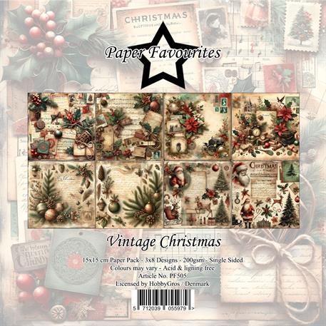 Paper Favourites 15x15 PF505 Vintage Christmas