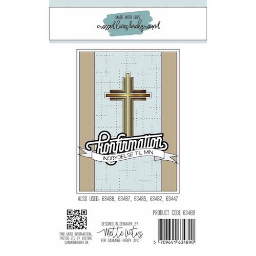 Made with Love dies 63489 - Crossed Lines