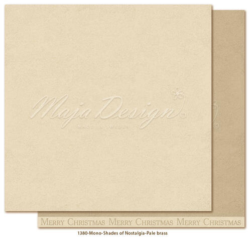 FORUDBESTILLING: Maja Design - Nostalgia - 12x12" Monochromes - Pale brass