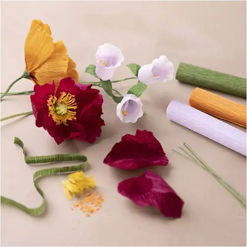 Start DIY Kit - Crepepapir Blomster