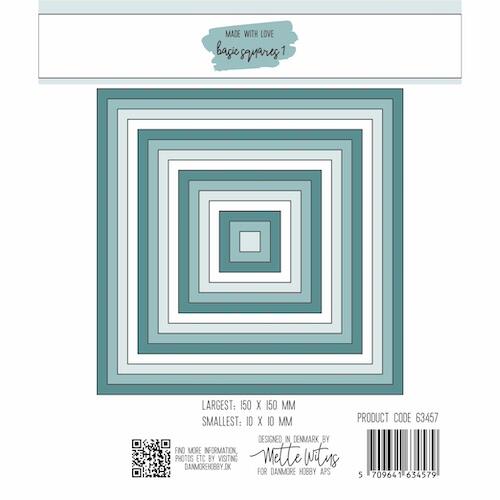 Made with Love dies - Firkanter variant 1