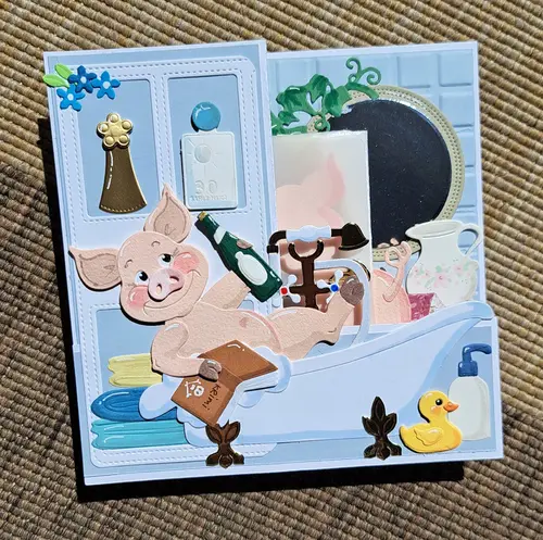 By Lene dies BLD1755 - Happy Pigs