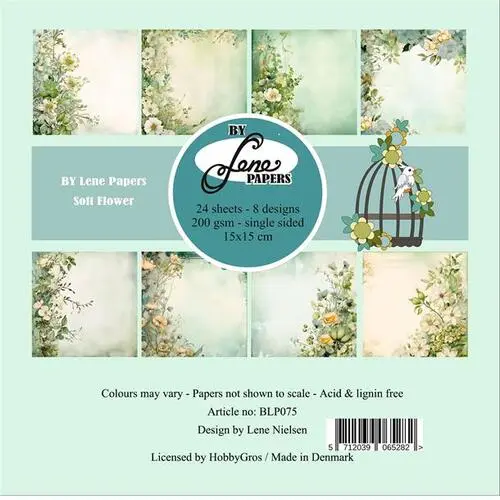 BY Lene Paperpad BLP075 - Soft Flowers