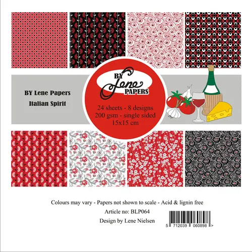 BY Lene Paperpad BLP064 - Italian Spirit 15x15cm
