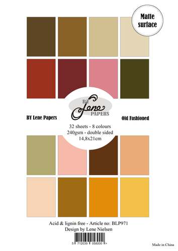 BY Lene Paperpad BLP971 - Solid Colours - Old Fashioned