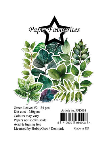 Paper Favourites Die-Cuts PFD014 - Green Leaves 2