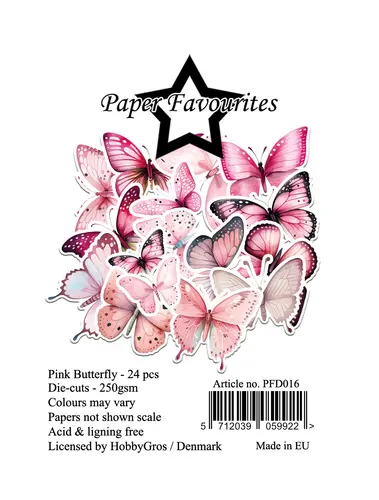 Paper Favourites Die-Cuts PFD016 - Pink Butterfly