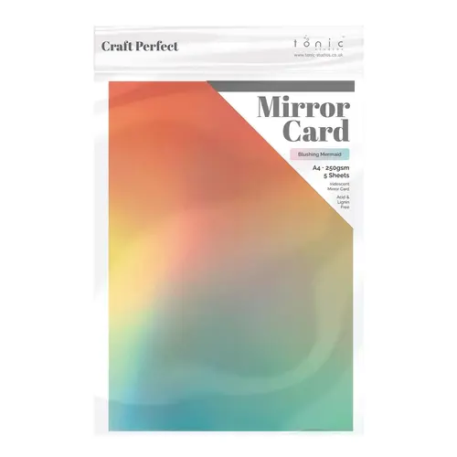Tonic/Craft Perfect Iridescent Mirror Card  - Blushing Mermaid