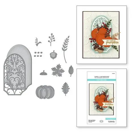 Spellbinders dies - Fall Label Motifs (S5-519)