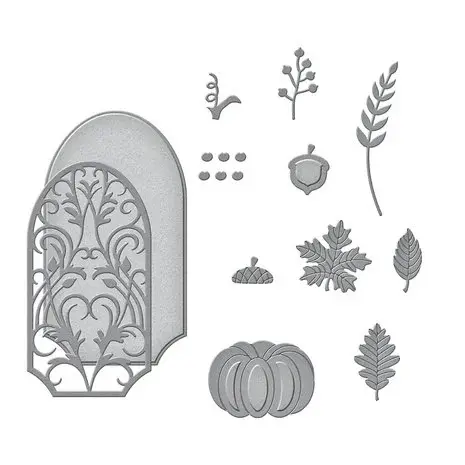 Spellbinders dies - Fall Label Motifs (S5-519)