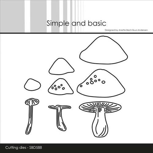 Simple and Basic die SBD588 - Mushrooms