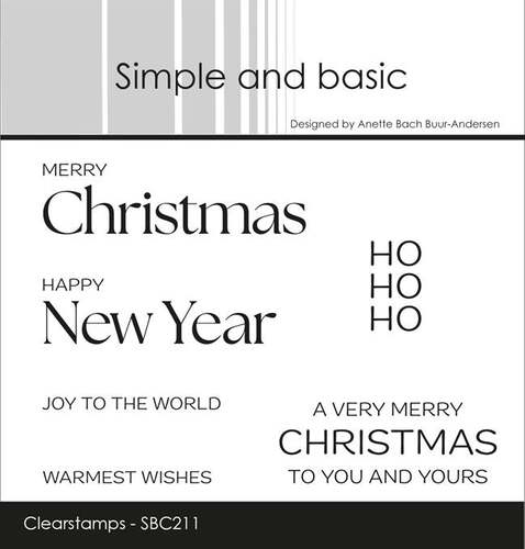 Simple and Basic stempel SBC211 - Merry Christmas