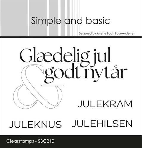 Simple and basic stempel SBC210 - Julehilsen