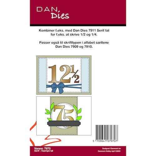 Dan Dies 7970 - Serif - Kæmpe tal