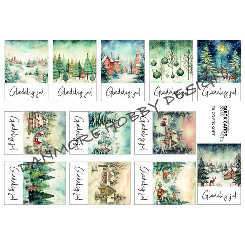 Quick Cards Til og fra 1 ark