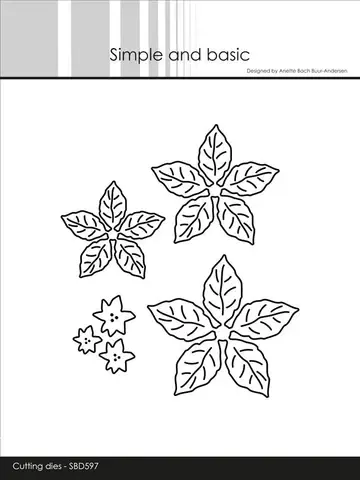 Simple and Basic die SBD597 - Poinsettia