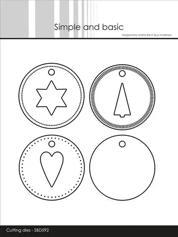 Simple and Basic die SBD592 - Round tags