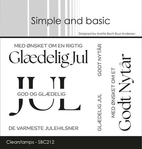 Simple and basic stempel SBC212 - Glædelig Jul