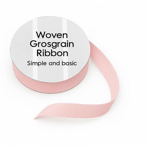 Simple and basic Grosgrain Ribbon -  Light Pink