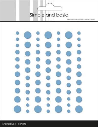 Simple and Basic Enamel Dots SBA048 - Matte Light Blue