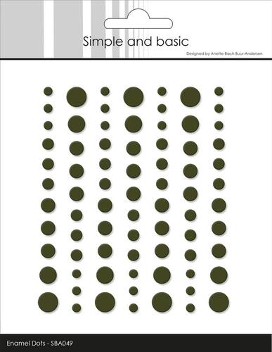 Simple and Basic Enamel Dots SBA049 - Matte Forest green