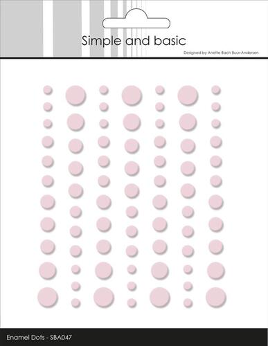 Simple and Basic Enamel Dots SBA047 - Matte light pink