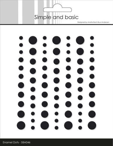 Simple and Basic Enamel Dots SBA046 - Matte Black