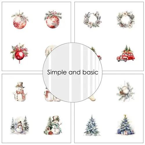 Simple and Basic Design Paper SBP754 - Christmas 30,5x30,5cm
