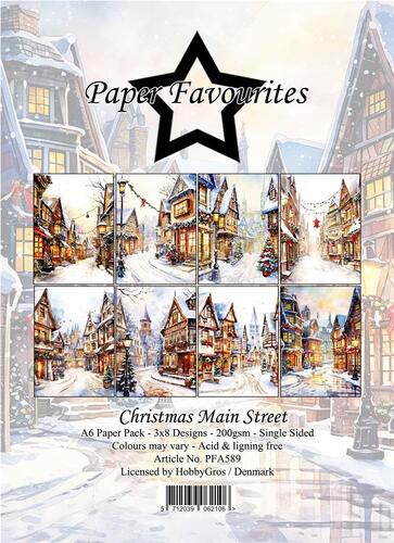 Paper Favourites A6 Paper Pack - Christmas Main Street