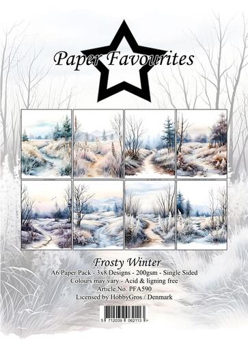 Paper Favourites A6 Paper Pack - Frosty Winter
