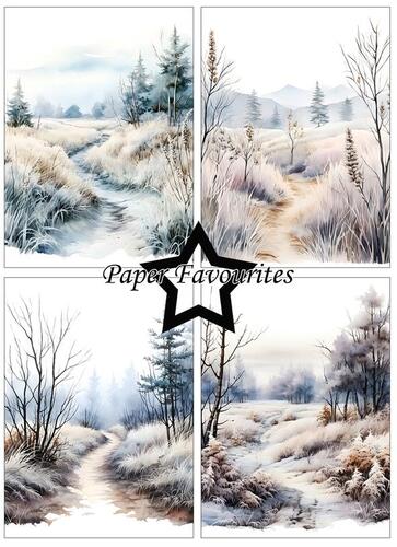 Paper Favourites A6 Paper Pack - Frosty Winter