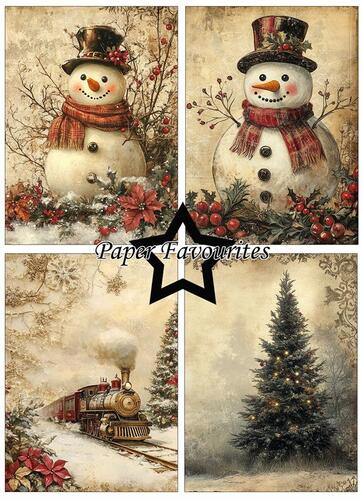 Paper Favourites A6 Paper Pack - Victorian Christmas