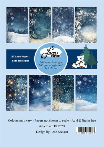 BY Lene Paperpad BLP269 - Blue Christmas A5