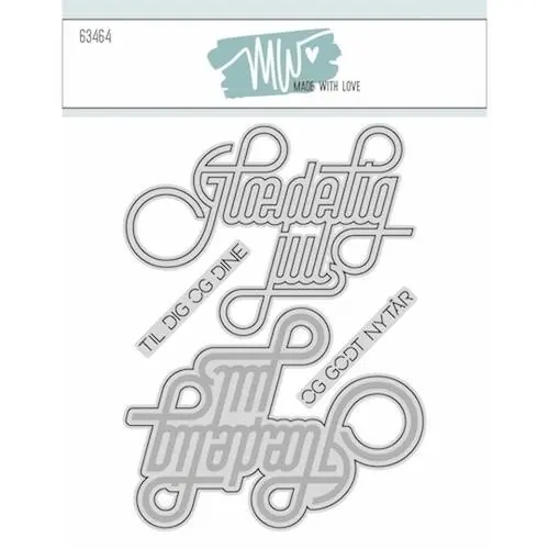 Made with Love dies 63464 - Glædelig Jul Script