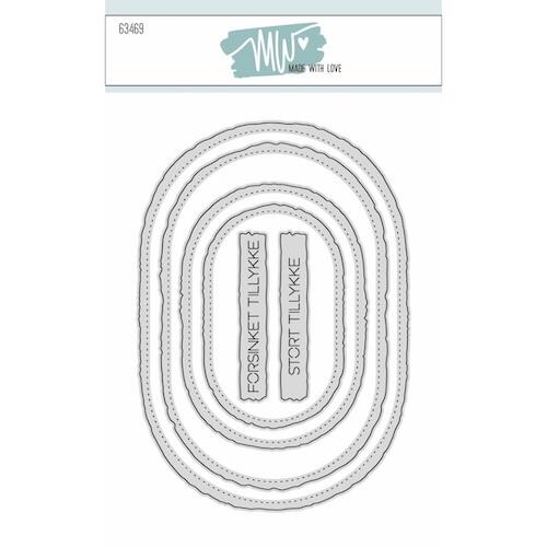 Made with Love dies 63469 - Deckle Edge Ovals