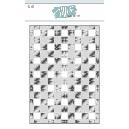 Made with Love dies 63466 - Plaid Background