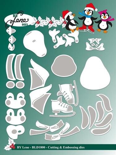 By Lene dies BLD1800 - Happy Penguins