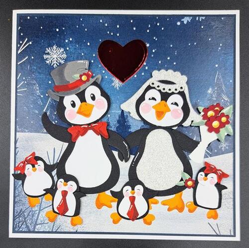 By Lene dies BLD1800 - Happy Penguins
