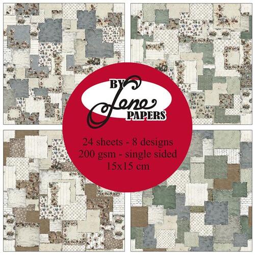 BY Lene Paperpad BLP070 - Christmas Patchwork 15x15cm