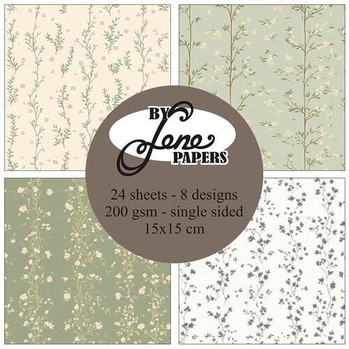 BY Lene Paperpad BLP071 - Nostalgic Wallpaper 15x15cm