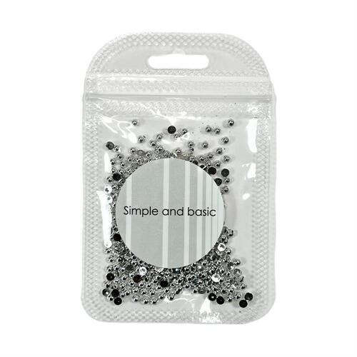 Simple and basic SBA531 - Half Pearl 3mm - Polished Silver