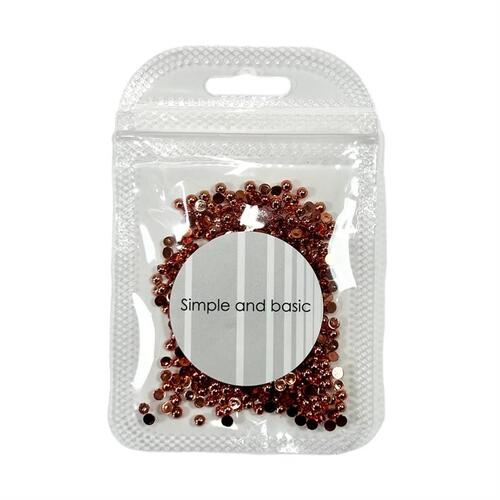 Simple and basic SBA533 - Half Pearl 3mm - Polished Rose Gold