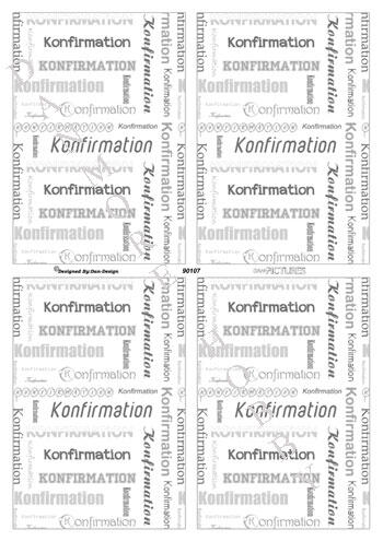 Papir m/konfirmation grå