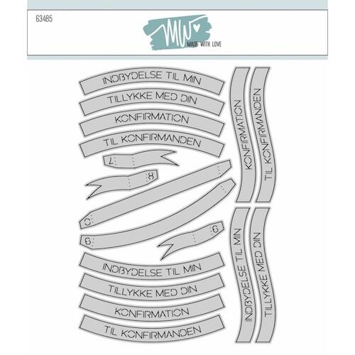 Made with Love dies 63485 - Konfirmation banners
