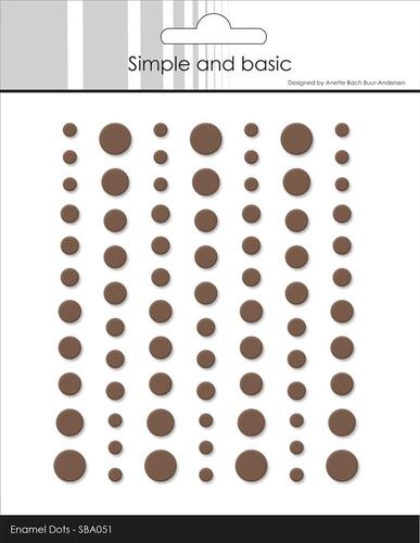 Simple and Basic Enamel Dots SBA051 - Matte Coffee