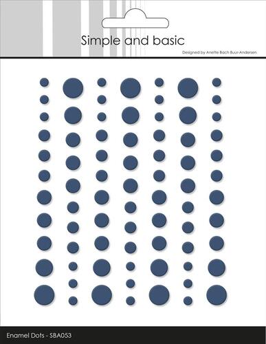 Simple and Basic Enamel Dots SBA053 - Matte Navy