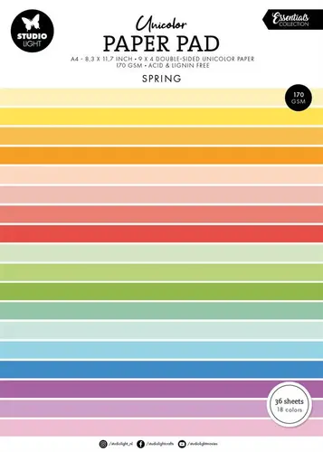 Studio Light Paper Pad  A4 - Spring Tones